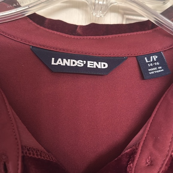 Land’s End burgundy stretchy tunic - Picture 2 of 6